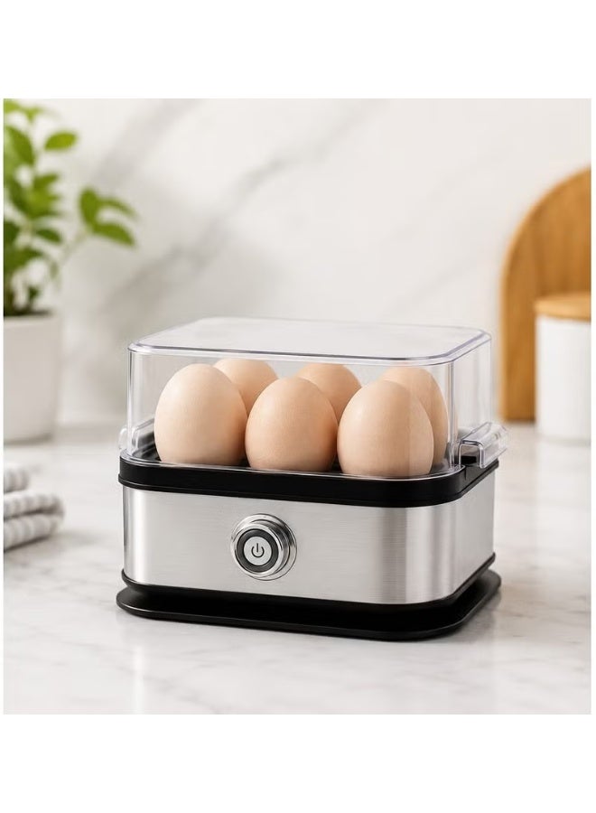 YS-5520 Stainless Steel Egg Boiler & Steamer - 6 Eggs, Auto Shut-Off & Easy Use - Image 1