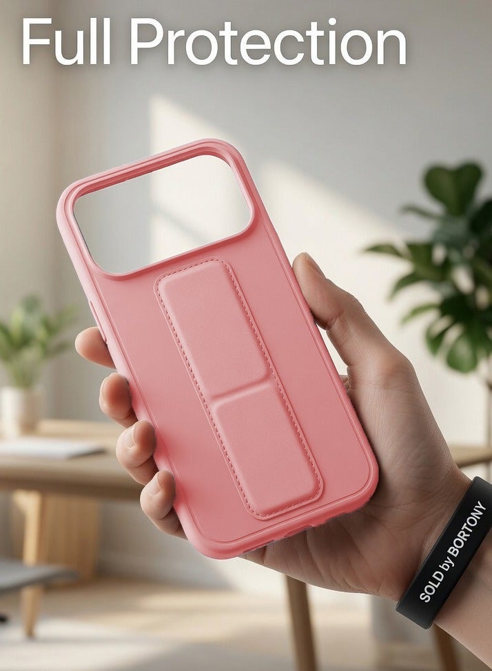 بورتوني جراب iPhone 17 Pro مع حامل إصبع مع غطاء تثبيت مغناطيسي للسيارة لهاتف iPhone 17 Pro جراب نحيف مقاوم للصدمات 2 في 1 لهاتف iPhone 17 Pro مقاس 6.3 بوصة - Image 3