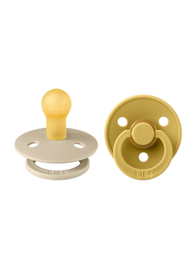 BIBS - Pack of 2 Colour Latex S1 Vanilla and Mustard - Image 1