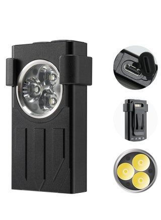 LED Mini Flashlight High Lumens 1100, EDC Flashlight with Keychain, UV and Red Modes, Magnetic Base and Clip, Rechargeable Mini Light  for Camping, Hiking, Emergency (Black) - pzsku/Z4F2F348D7B33193F5959Z/45/_/1717033887/5604b12d-6093-4780-a188-6962d82429a0