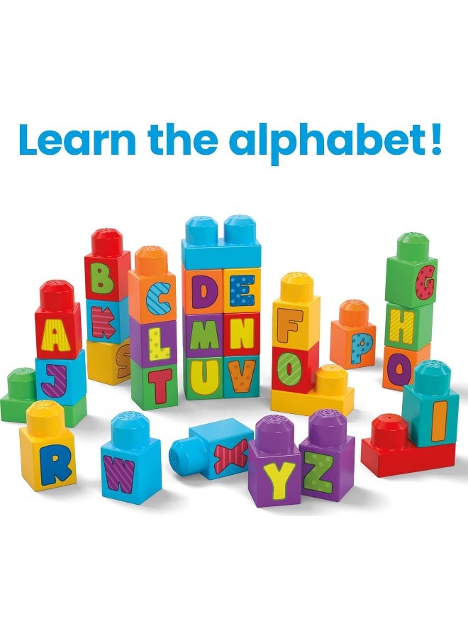 Mega Bloks Abc Building Blocks Bag (30 Pieces) - Image 2