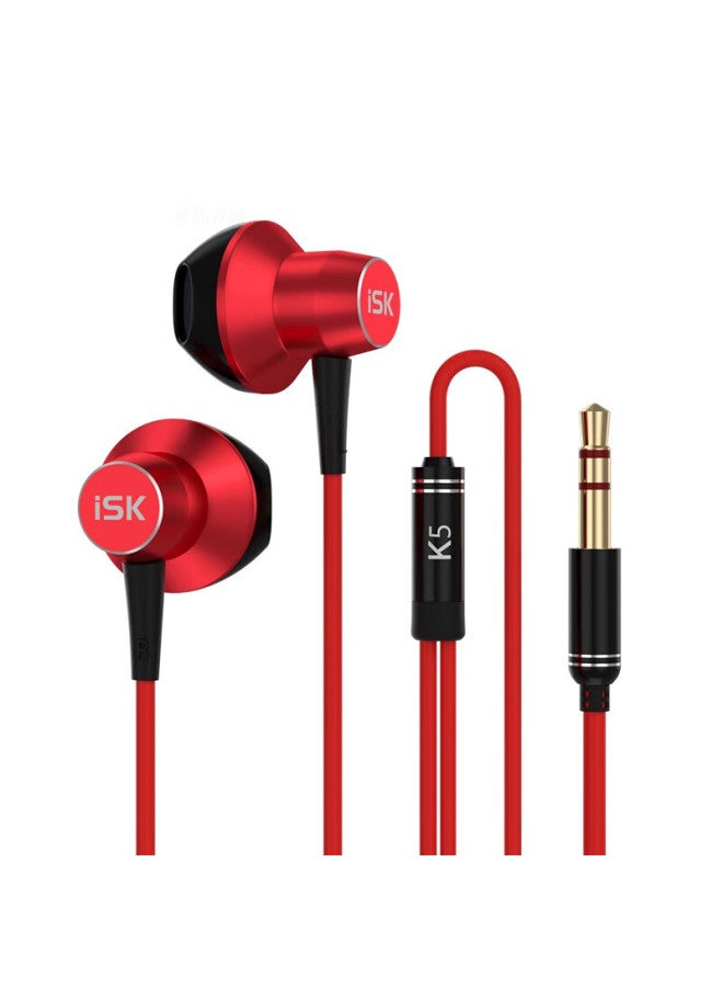 Isk K5 Flat-top In-ear Monitoring Headphones For Mobile Phones, Computers, Sound Cards, Streamers Singing, Recording, Voice Acting, And Monitoring. Semi-in Earphones For Music Listening - Image 5