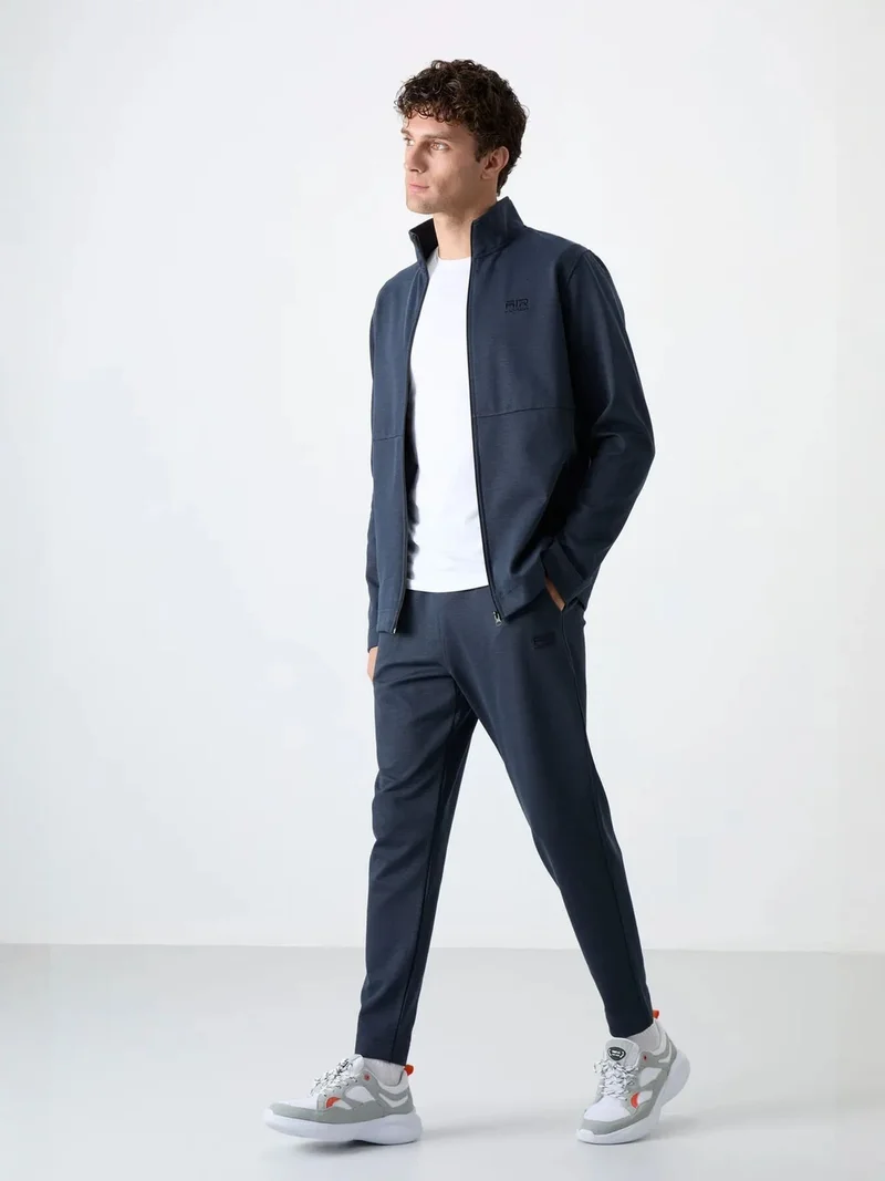 تومي لايف TOMMY Men's Zip-collar Sweatshirt And Pants Set