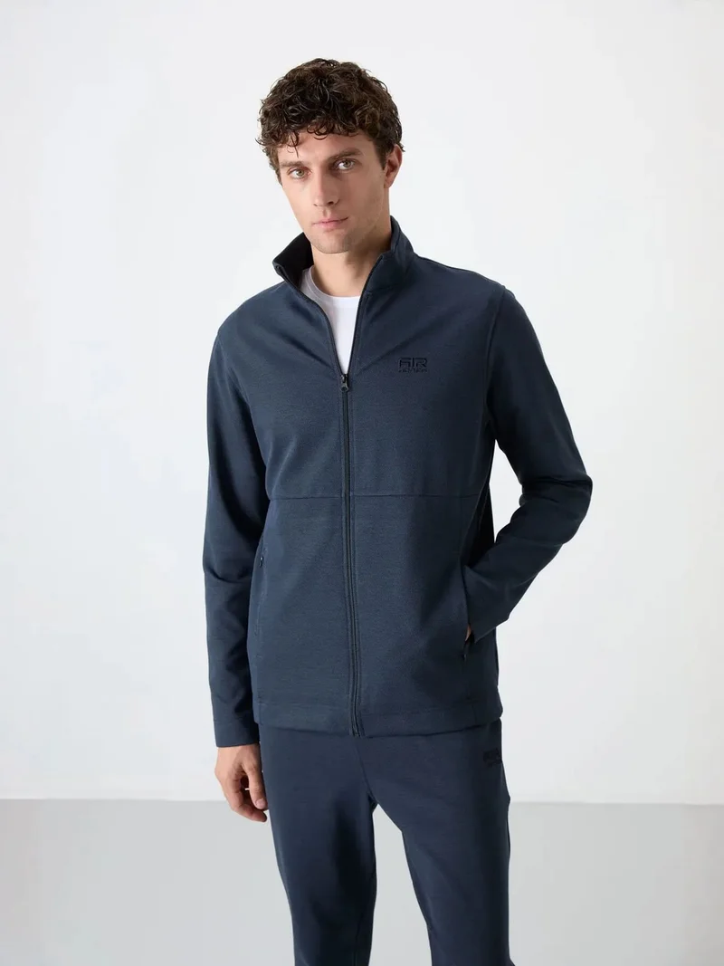 تومي لايف TOMMY Men's Zip-collar Sweatshirt And Pants Set