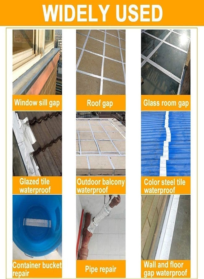 NIWRT Leakage Repair Material Butyl Coil Building roof Waterproof Tape Strong Leak Sticker plugging King (Silver) ((2 inch x 5 Mater)) - Image 2