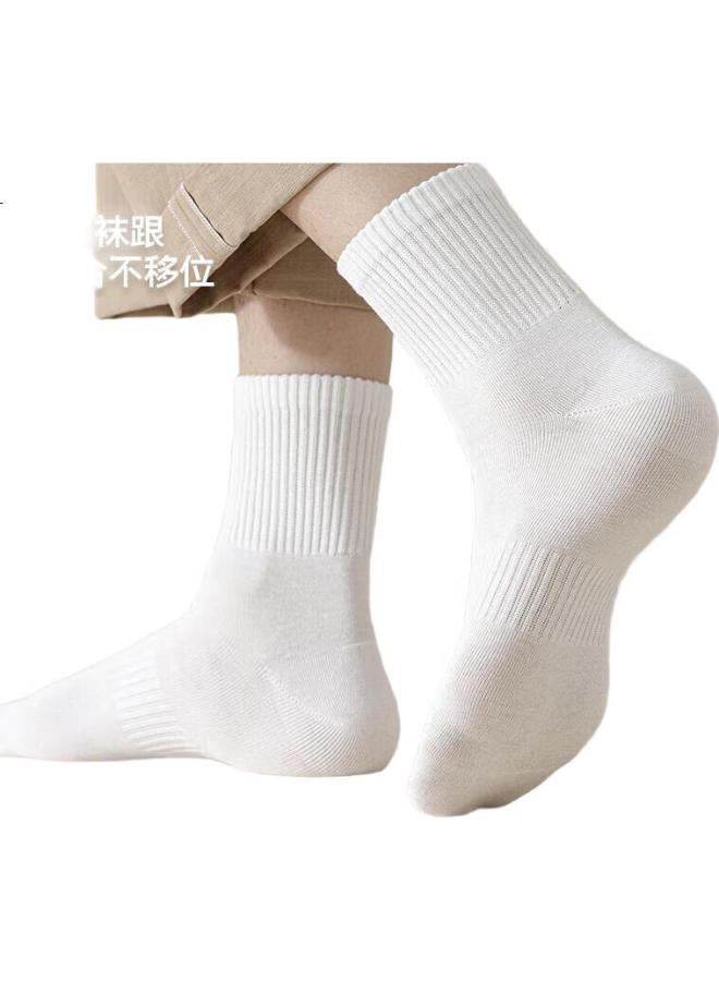 COTTON Xiaonian 24 Years Autumn And Winter New Men'S Mid-Tube Socks【100% Pure Cotton 7A Grade Antibacterial And Odor-Resistant】Breathable Long Tube 6 Pairs - Image 3