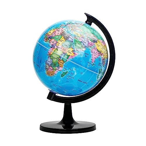 Exerz 10 World Globe Political Map Educational Self Assembled School Globe - Image 1