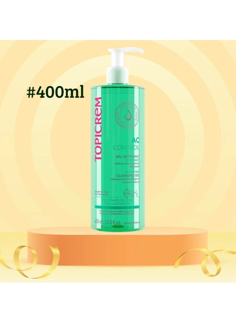 Topicrem   AC Control Cleansing Gel, 400 ml - Image 1