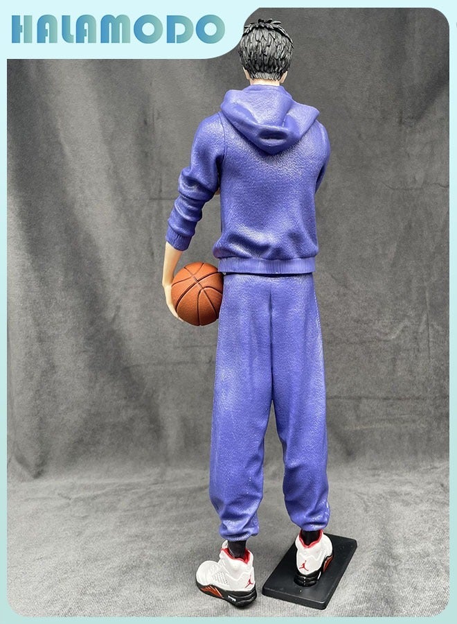 هالامودو دونك سوبر الحجم يقف Rukawa كايد البدلة الزرقاء ، حرف يدوي نموذج تقليم 31 سم - Image 3