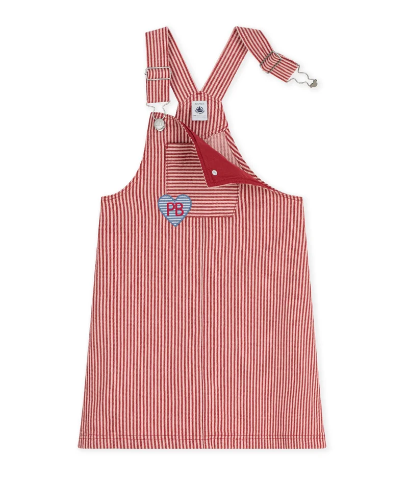 بيتي باتو Children's Stripy Cotton Pinafore Dress