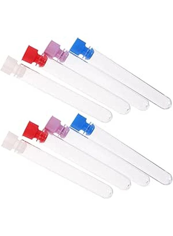 40 Pcs Needle Holder and Container with Blue Purple Red White Caps for Embroidery Sewing Organization - Image 1