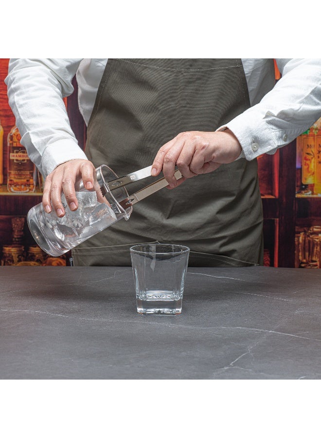 Restaurantware ملقط ثلج بار لوكس 6.3 بوصة × 2.5 بوصة، 1 ملقط ثلج صغير - بأسنان قبضة مخلب، قبضة مريحة، ملقط من الفولاذ المقاوم للصدأ مطلي بالأسود لبراميل الثلج، للحانات، البراميل، أو التقديم - Image 4