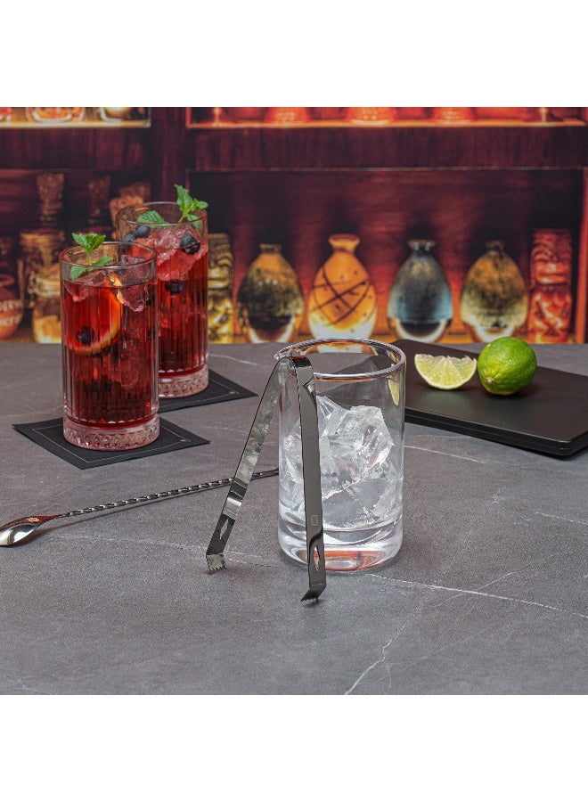 Restaurantware ملقط ثلج بار لوكس 6.3 بوصة × 2.5 بوصة، 1 ملقط ثلج صغير - بأسنان قبضة مخلب، قبضة مريحة، ملقط من الفولاذ المقاوم للصدأ مطلي بالأسود لبراميل الثلج، للحانات، البراميل، أو التقديم - Image 5