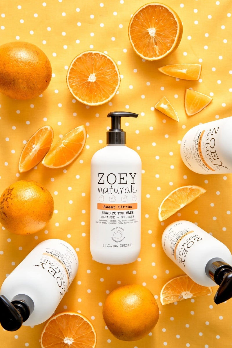 Absolutely Natural Zoey Naturals Sweet Citrus Baby Wash & Shampoo, Made For Sensitive Skin, Tear-free, Paraben-Free, All Natural, Made in the USA - Image 4