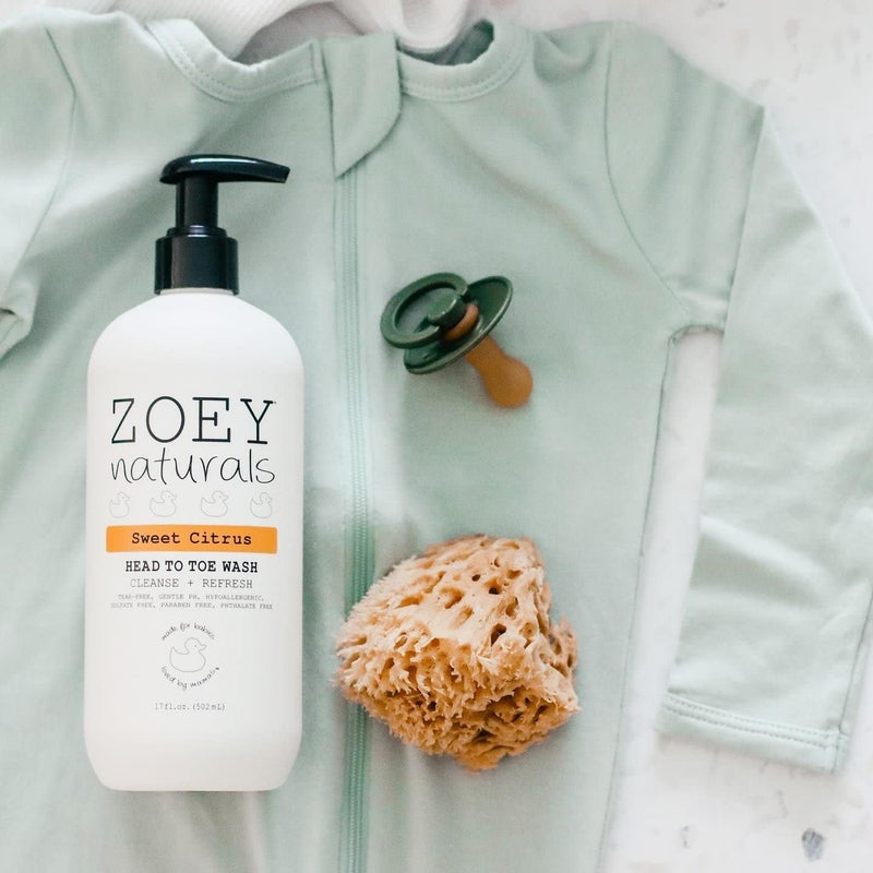 Absolutely Natural Zoey Naturals Sweet Citrus Baby Wash & Shampoo, Made For Sensitive Skin, Tear-free, Paraben-Free, All Natural, Made in the USA - Image 5