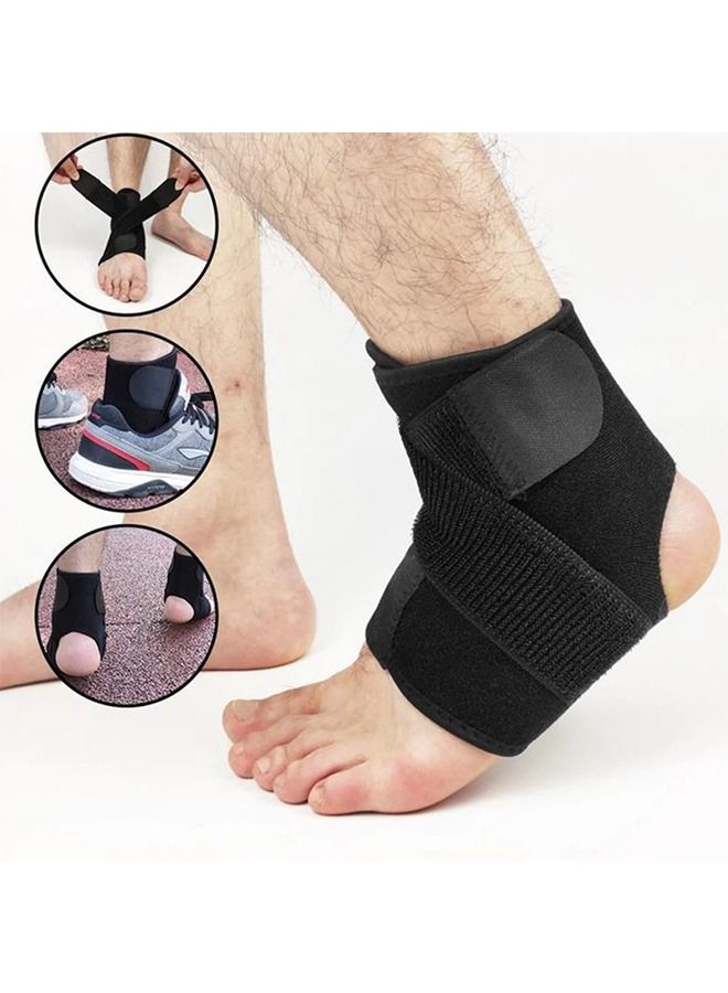Ant Ankle Support Brace Sleeve Wrap Adjustable Breathable for Plantar Fasciitis, Ligament Damage, Weak Ankles, Achilles Tendonitis and Arthritis, Stabilize Ligaments (Left or Right Foot, 1 Pcs)  - Image 2