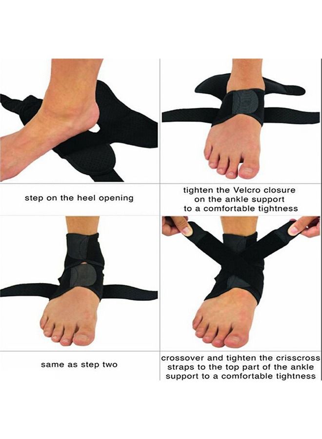 Ant Ankle Support Brace Sleeve Wrap Adjustable Breathable for Plantar Fasciitis, Ligament Damage, Weak Ankles, Achilles Tendonitis and Arthritis, Stabilize Ligaments (Left or Right Foot, 1 Pcs)  - Image 5