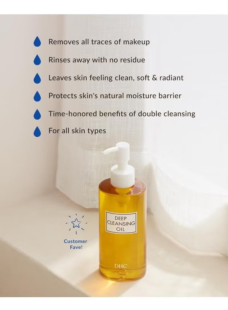 DHC Facial Cleansing Oil, Makeup Remover, Cleanses without Clogging Pores, Residue-Free, Fragrance and Colorant Free, All Skin Types, 6.7 fl. oz. - Image 5