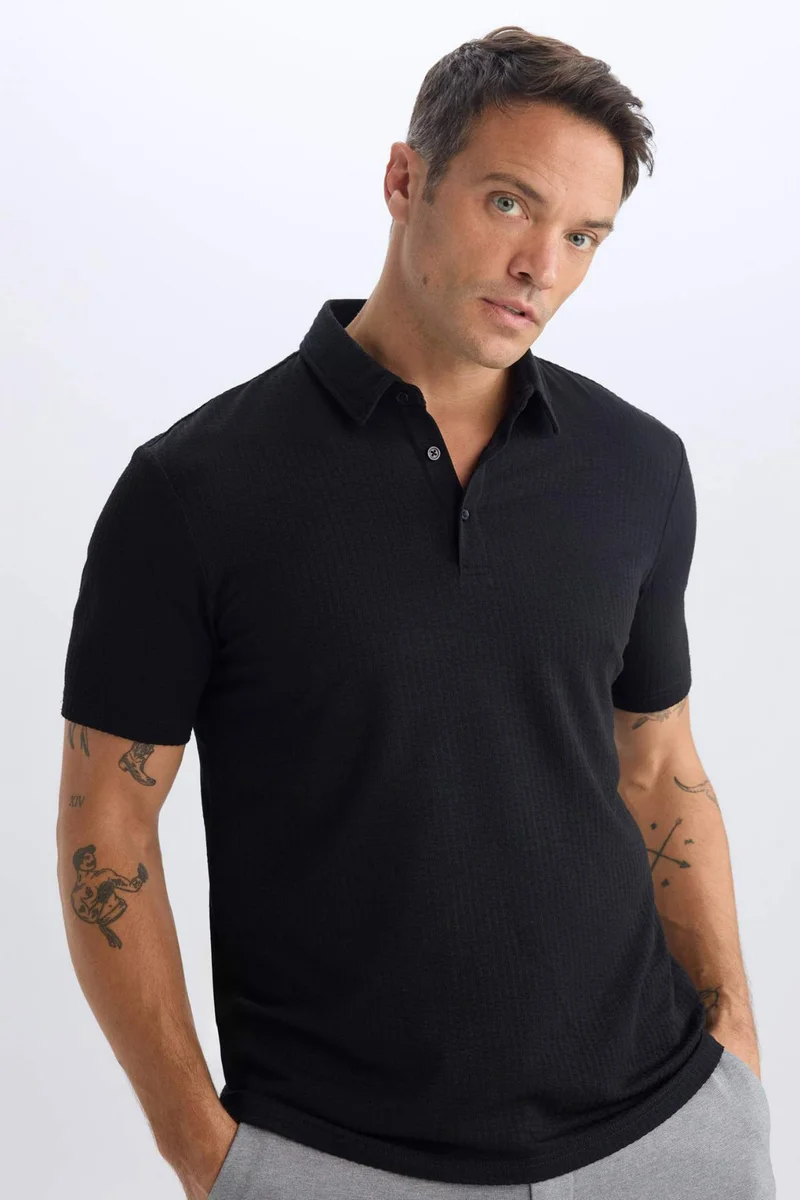 Defacto Slim Fit Short Sleeve Polo T-Shirt