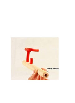 Generic Wooden Balance Ball Interactive Toy Magic Props Floating Blowing Wooden Mouth Training Multicolor  - Image 2