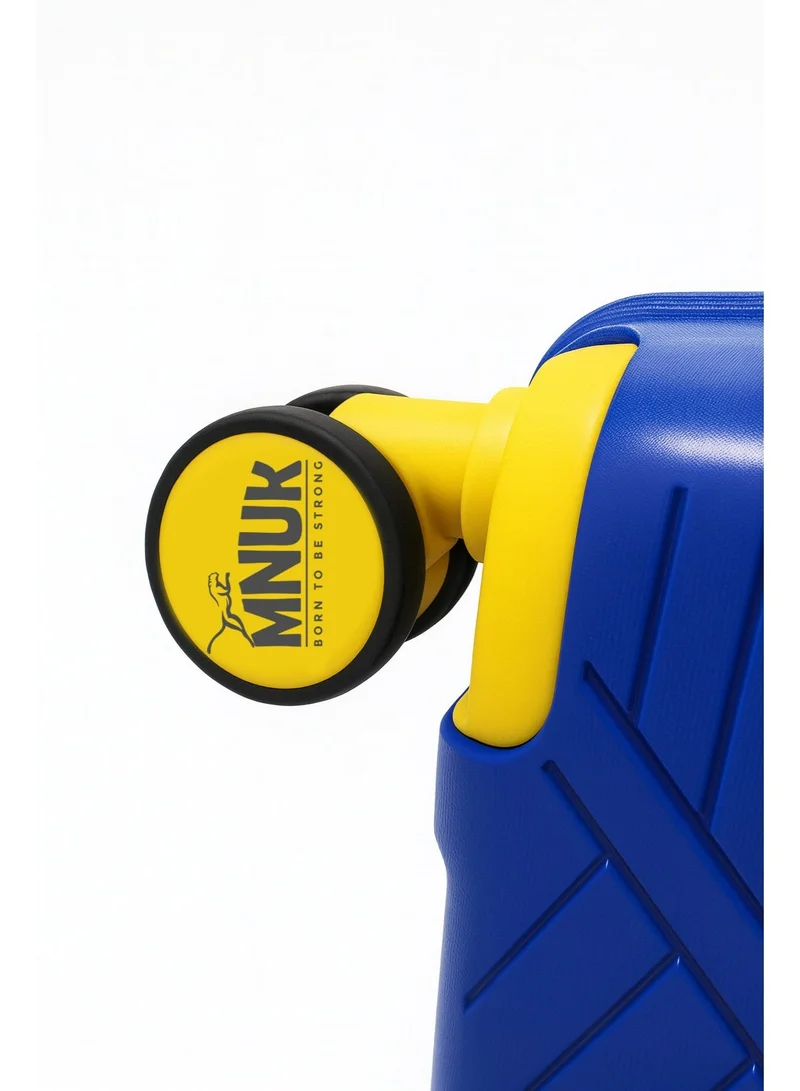 MNUK VIATOR PREMIE Set of 2 Luggage| Polypropylene (PP) Hardside Luggage Trolley| Double 360° 4 Wheeler, Expandable & Anti-theft Zipper| Cabin-20 Inch, Large-28 Inch, Blue