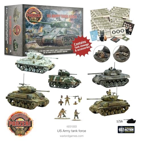 Warlord Games Achtung Panzer US Army Tank Force 156 Military Table Top Wargaming Plastic Model Kit 482010003 - Image 5