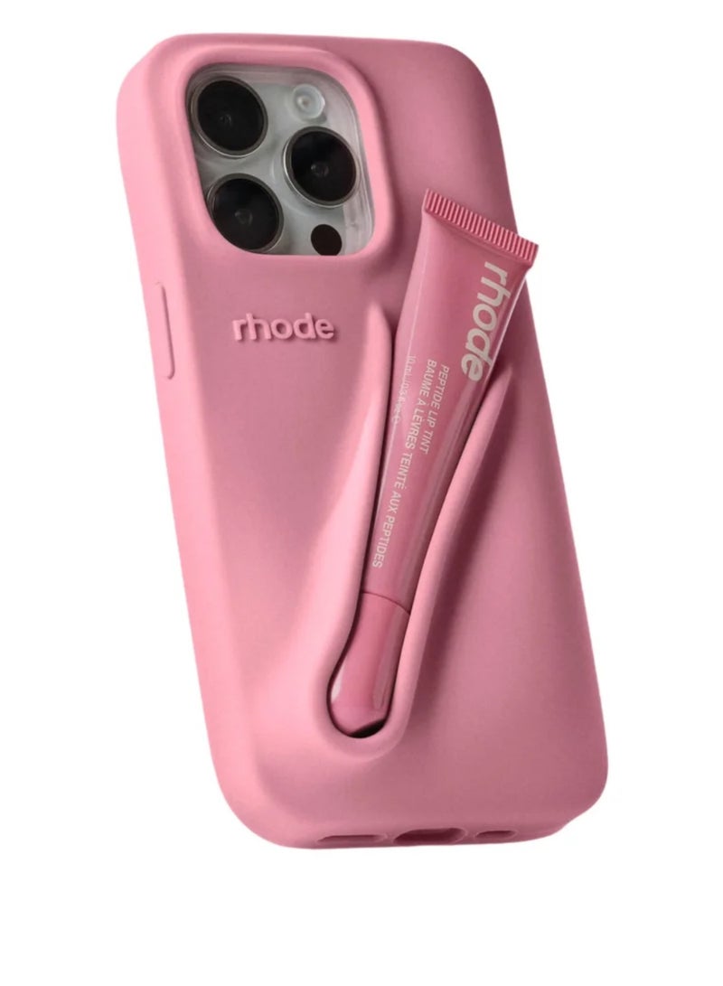 rhode Lip Tint with Peptide (Strip) + Summer Lip Pouch (Strip) - iPhone 16 Pro Max - Image 1