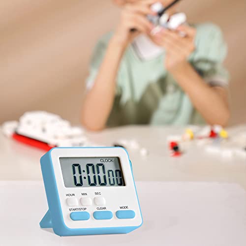 DANSR Kitchen Timer Digital Timers Magnetic Countdown Timer,Digital Timer for Cooking, Egg Timer, Magnetic Desk, Classroom, with LCD Display and Retractable Stand (Black) - Image 5