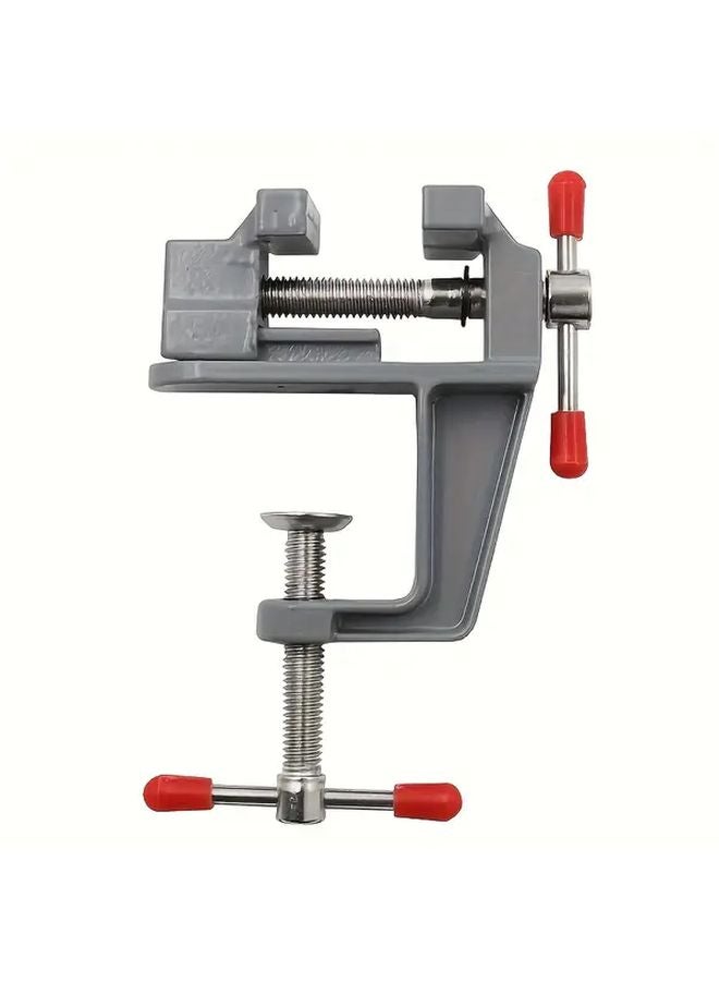 Aluminum Alloy Heavy Duty Quick Positioning Clamp Manual Lever Adjustable Jaw 30mm Max Opening Red Screw Mechanism Woodworking Tabletop Vise - Image 4
