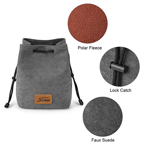 S-ZONE SZONE Soft Camera Bag DSLR Insert Handbag Drawstring Lens Case Compatible with Canon Nikon Sony - Image 3