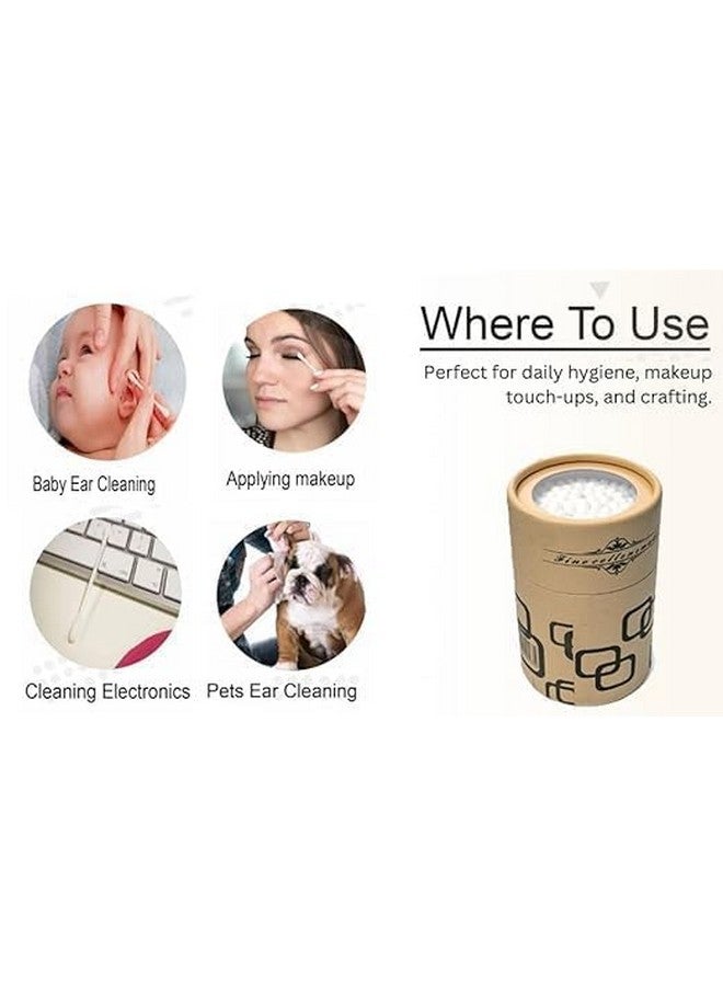 YEKDA Bamboo Cotton Swab Wood Sticks Soft Cotton Buds Cleaning of Ears Tampons Cotonete Pampons Health - Multi Color - Image 5