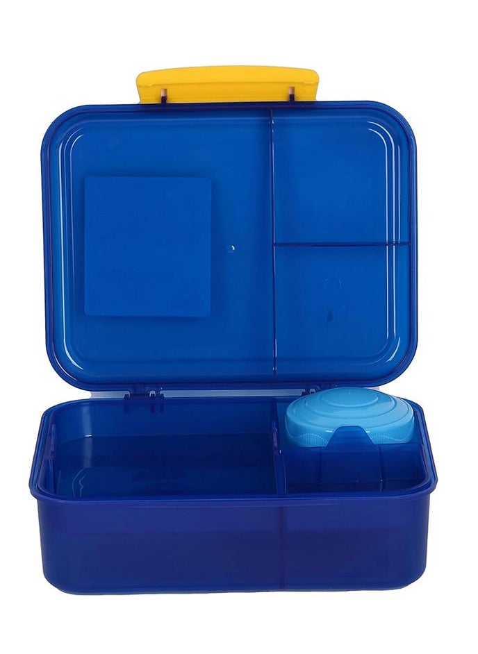Generic Jamila 4-piece hygienic hard plastic rectangular lunch box - blue  - Image 3