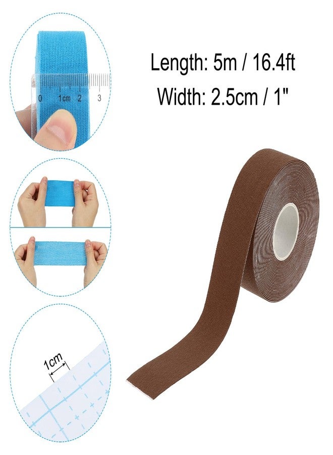PATIKIL 16.4ft x 1 Inch Aerial Hoop Tape, Athletic Tape Adhesive Non-Slip Grip Tape Yoga Rig Sports Tape for Wrapping Exercises Gymnastics, Brown - Image 2