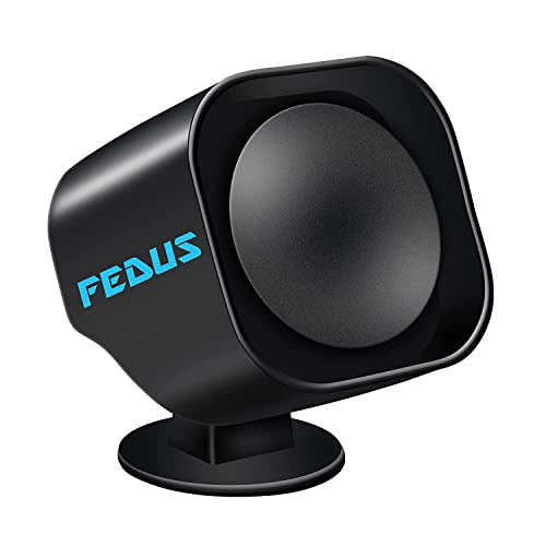 FEDUS 12V 110db Black Super Loud Universal Tuk Tuk Car Motorcycle Vehicle Reverse Gear Safety Horn Car Reverse/Back Gear Tuk Tuk Horn, Car Reverse Safety Device Reverse Beeper Buzzer for All Car Model - Image 1