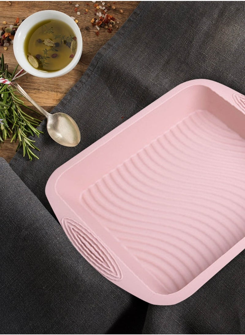 BLACKSTONE Silicon Square Bake Pan Nonstick Silicone Cake Molds Brownie Baking Pan  - Image 3