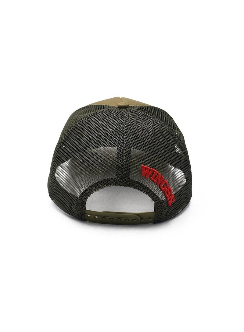 Fighter Gifts Green Cartoon Head Cap - Image 4