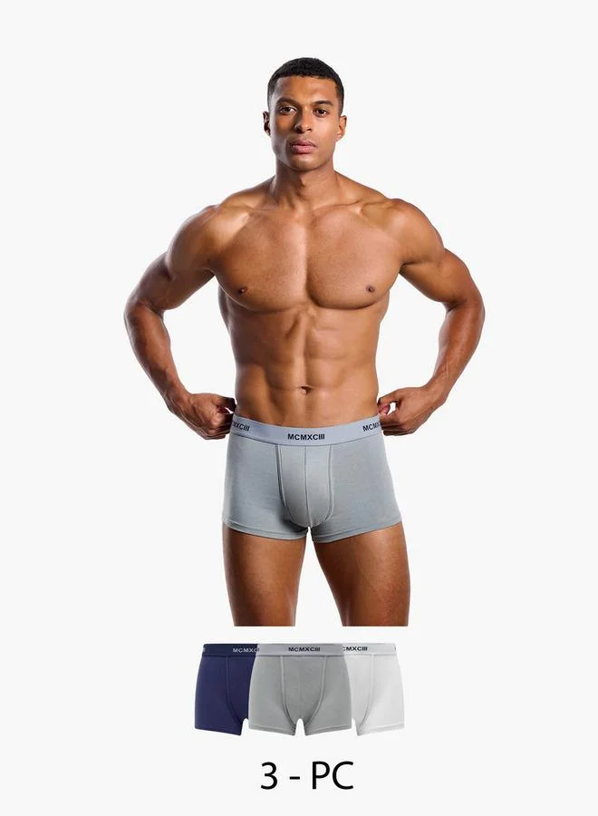 سبلاش فيڤ Men Printed Waistband Hipster Trunks - Pack of 3