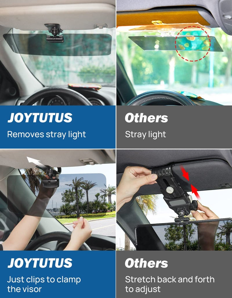 JOYTUTUS Sun Visor for SUV, Polarized Sun Visor Extender for Car, Universal UV400 Car Visor Extension Anti-Glare Easy to Install, Protect from Glare/UV Ray/Stray Light - Image 2