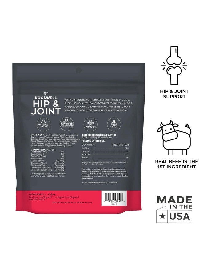 DOGSWELL Hip & Joint Slices Functional Dog Treats, Beef 8 oz. Bag - Image 2