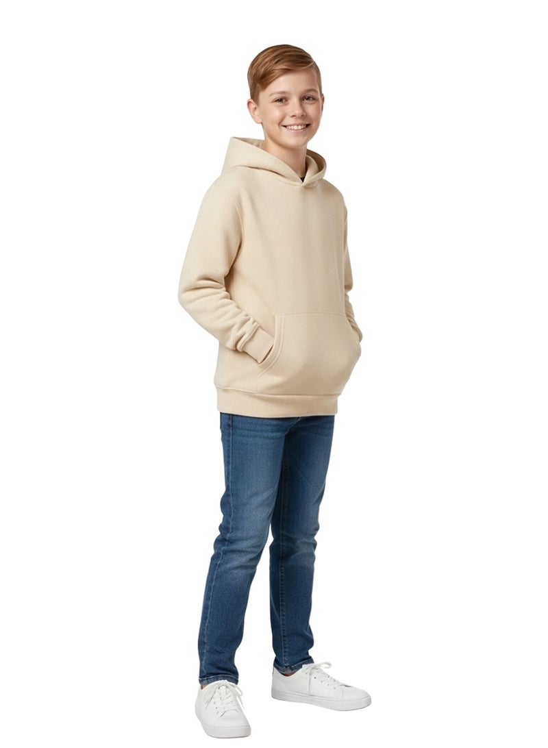 WiNi BEE Kids Cotton Hoodie for Boys and Girls | Youth Pullover Sweatshirt with Pocket, Cozy Spring Jacket | Toddler to Teen Sizes 2-16 Years - Image 5