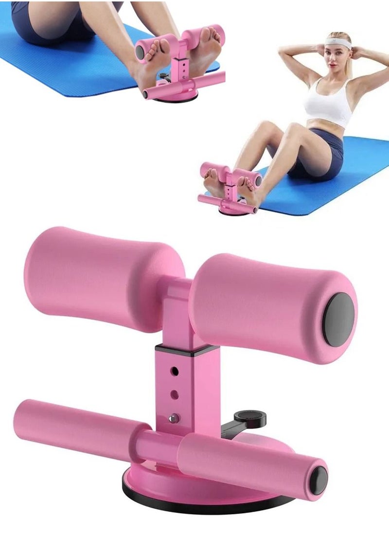 ISHWAZ - Portable Sit Up Bar For 6 Pack Abs, Core Workout, Ab Exercise And For Burning Fat And Calories, Self Suction Sit Up Assistant Device with 4 Adjustable Heights And Dual Sticks Design for Body Building - Image 1
