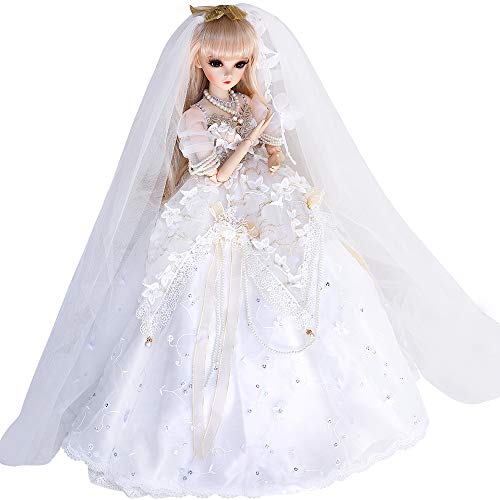 UCanaan BJD Doll 13 SD Dolls 24 Inch 18 Ball Jointed Doll DIY Toys with Clothes Outfit Shoes Wig Hair Makeup Best Gitfs for Christmas Birthday - Image 1