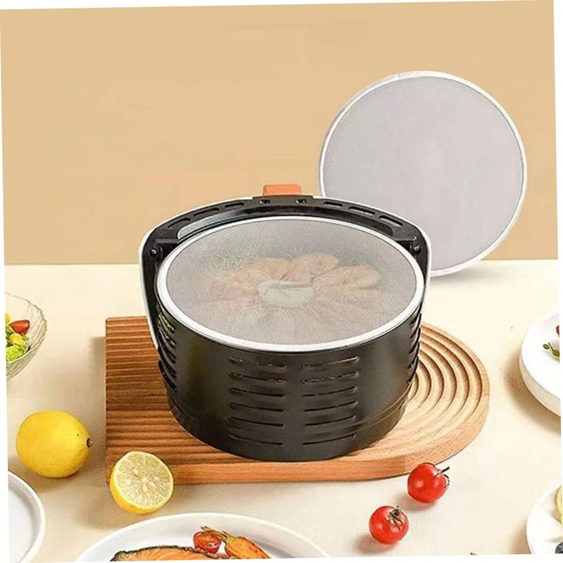 Air Fryer Splatter Screen Fine Mesh Oil Fryer Pot Shield Cooking Cover for Frying Pan Grease Protector Easy to Clean Kitchen Accessory - Image 2