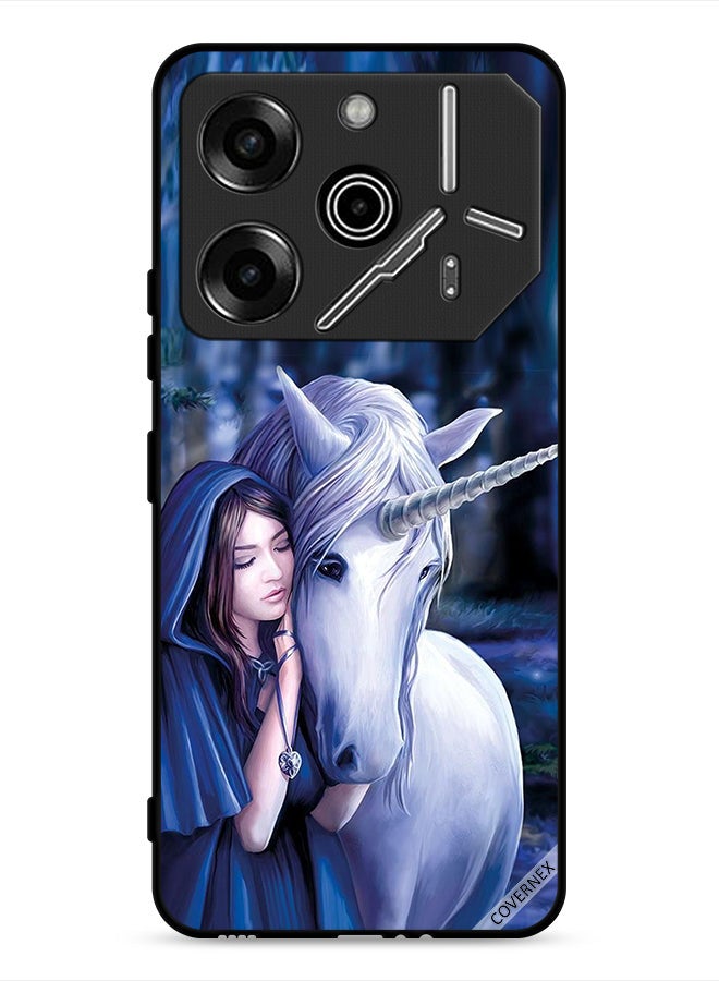 Covernex Tecno Pova 6 Pro 5G Protective Case Cover Girl Love Unicorn - Image 1