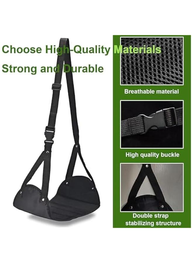 HOOKOR Portable Airplane Footrest, Ergonomic Adjustable Flying Foot Rest for Airplane Travel, Perfect Travel Accessories to Relax Your Feet and Leg, Air Plane Foot Hammock for Long Flight Bus Train - Image 3