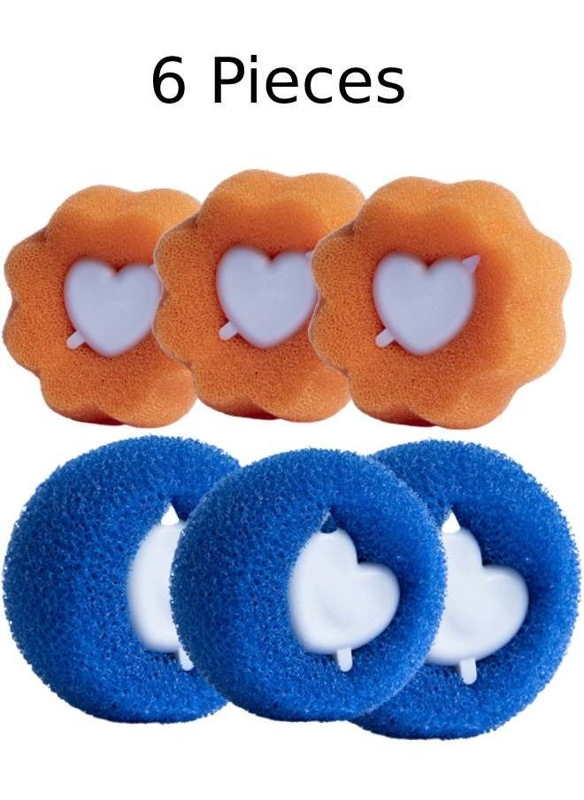 Elite Dose 6 Pieces Reusable Clothes Hair Removal Catcher Laundry Ball  - Image 1