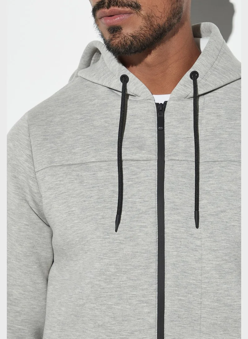 Iconic Essential Zip Through Hoodie