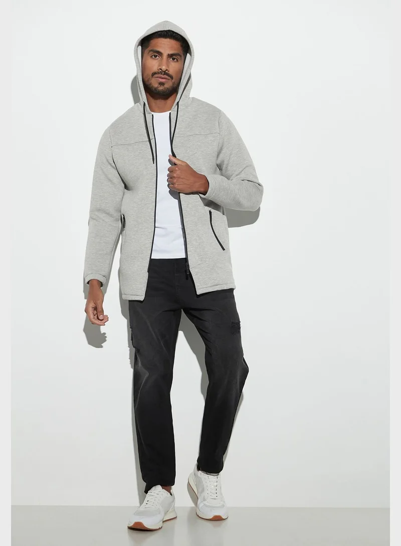 Iconic Essential Zip Through Hoodie