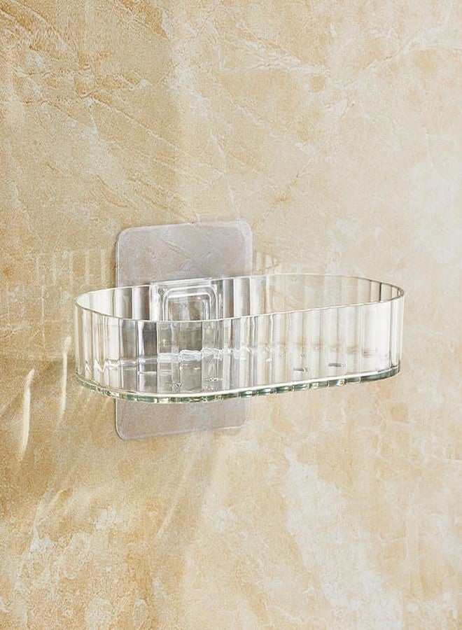 SEMITO soap Holder soap Holder for Bathroom, soap Dish, soap case soap Stand for Bathroom, soap Holder for Wall, soap case for Kitchen, Bathroom Accessories, Kitchen Accessories Items (Transparent) - Image 1