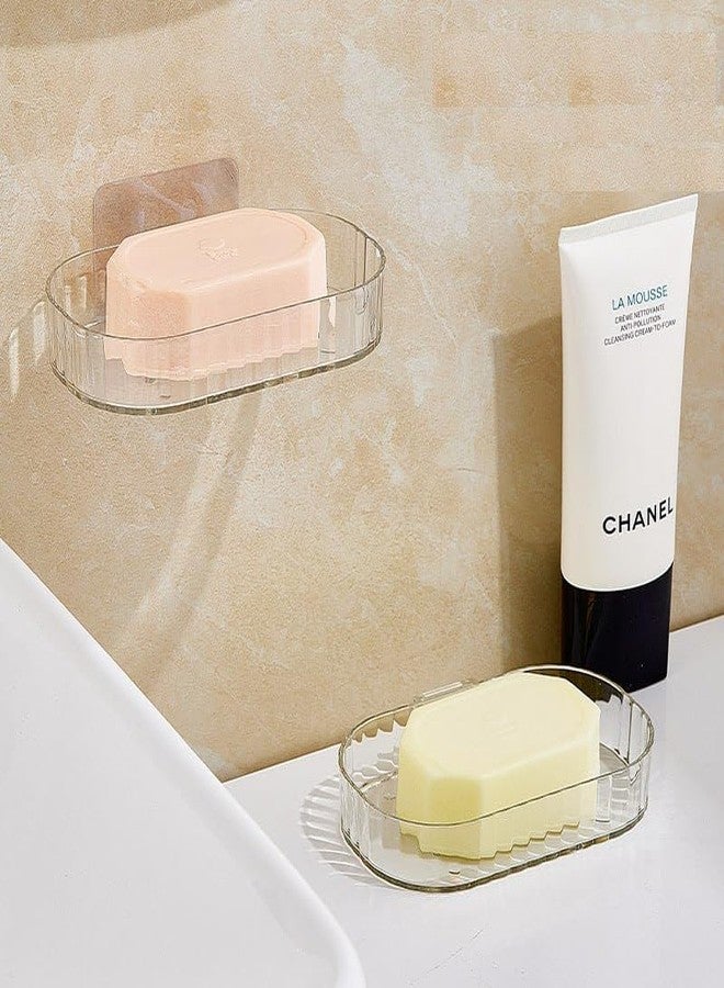 SEMITO soap Holder soap Holder for Bathroom, soap Dish, soap case soap Stand for Bathroom, soap Holder for Wall, soap case for Kitchen, Bathroom Accessories, Kitchen Accessories Items (Transparent) - Image 5